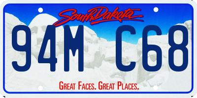 SD license plate 94MC68