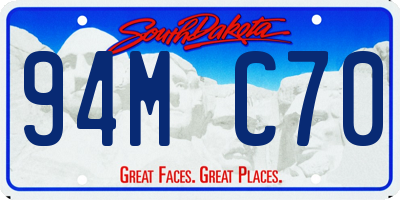 SD license plate 94MC70