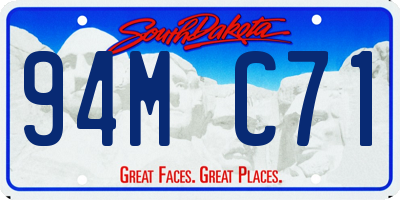 SD license plate 94MC71