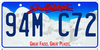 SD license plate 94MC72
