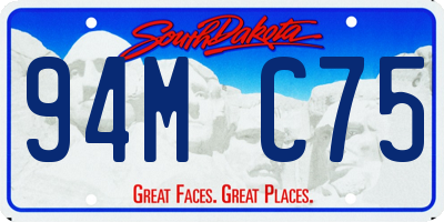 SD license plate 94MC75
