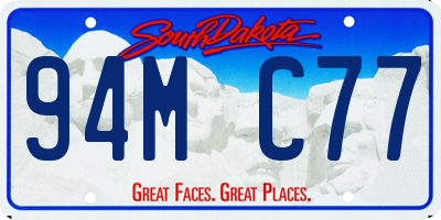 SD license plate 94MC77
