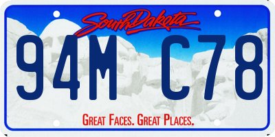 SD license plate 94MC78
