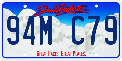 SD license plate 94MC79