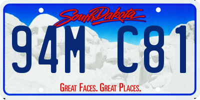 SD license plate 94MC81