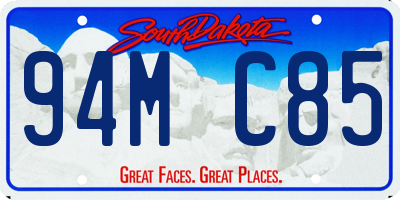 SD license plate 94MC85