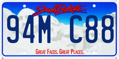 SD license plate 94MC88