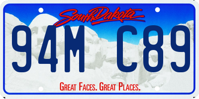 SD license plate 94MC89