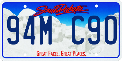 SD license plate 94MC90