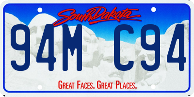 SD license plate 94MC94