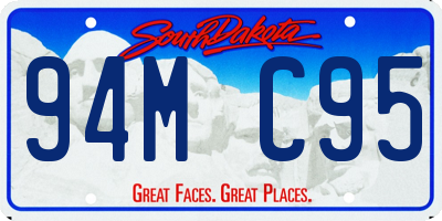 SD license plate 94MC95