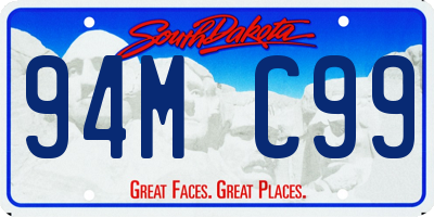 SD license plate 94MC99