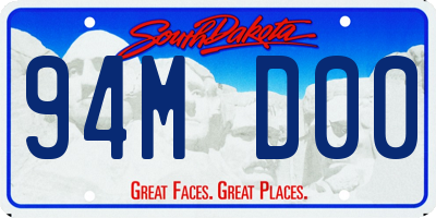 SD license plate 94MD00
