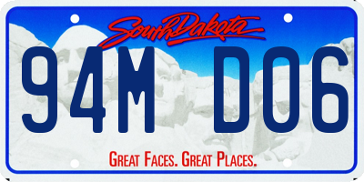 SD license plate 94MD06