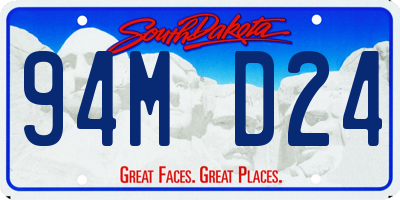 SD license plate 94MD24