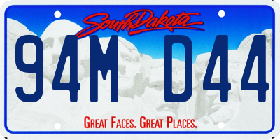 SD license plate 94MD44