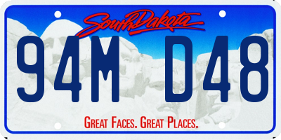 SD license plate 94MD48