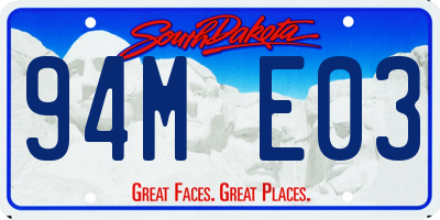 SD license plate 94ME03