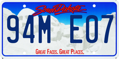 SD license plate 94ME07