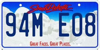 SD license plate 94ME08