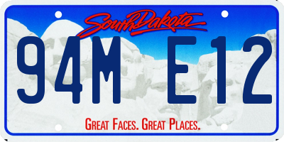 SD license plate 94ME12