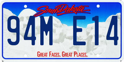 SD license plate 94ME14