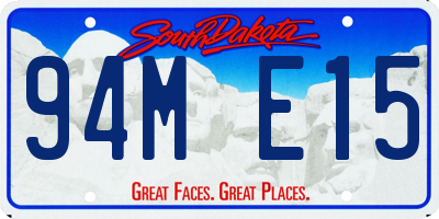 SD license plate 94ME15
