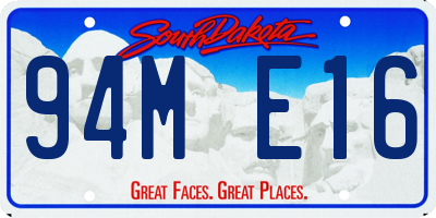 SD license plate 94ME16