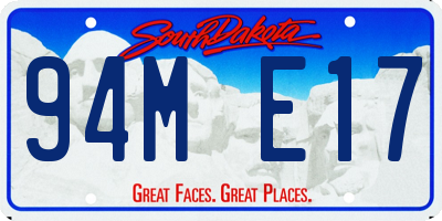 SD license plate 94ME17