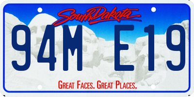 SD license plate 94ME19