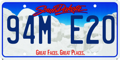SD license plate 94ME20