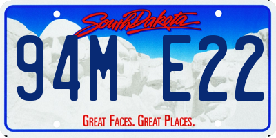 SD license plate 94ME22