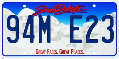 SD license plate 94ME23