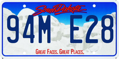 SD license plate 94ME28