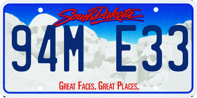 SD license plate 94ME33