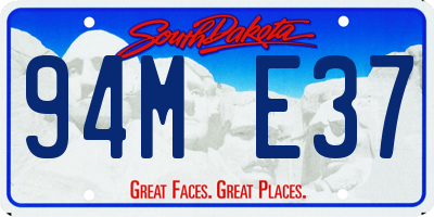 SD license plate 94ME37