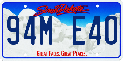 SD license plate 94ME40