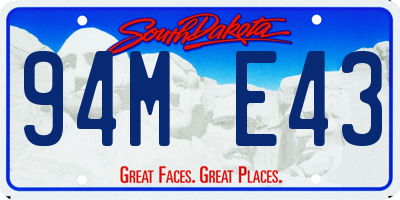 SD license plate 94ME43