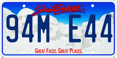 SD license plate 94ME44