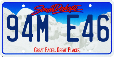 SD license plate 94ME46