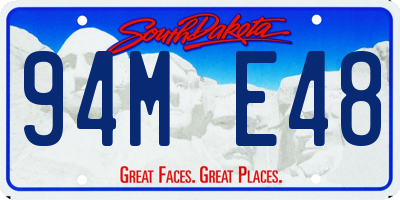 SD license plate 94ME48