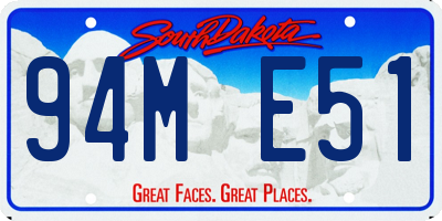 SD license plate 94ME51