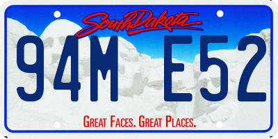 SD license plate 94ME52