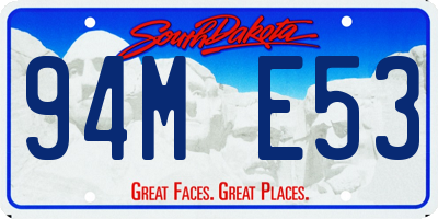 SD license plate 94ME53