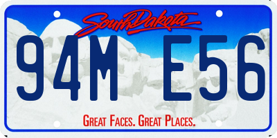 SD license plate 94ME56