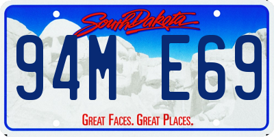 SD license plate 94ME69