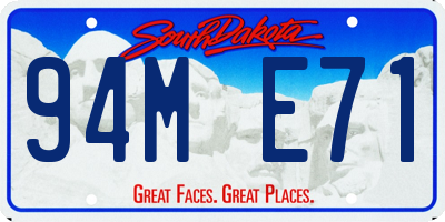 SD license plate 94ME71