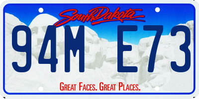 SD license plate 94ME73