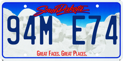 SD license plate 94ME74
