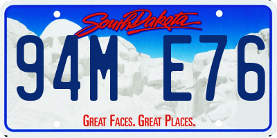 SD license plate 94ME76